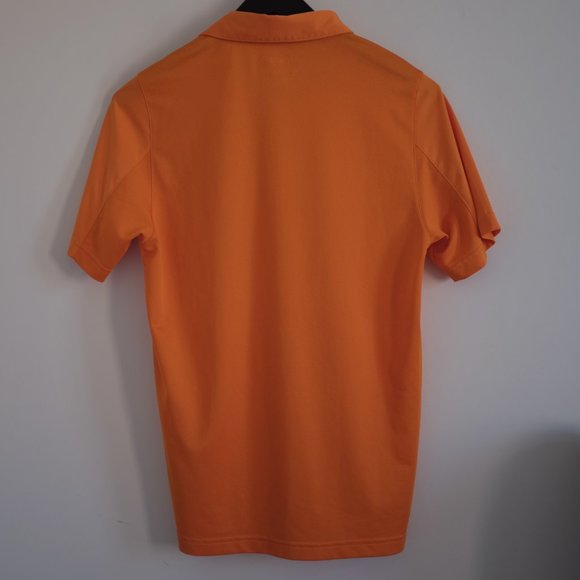 Reebok orange playdry short sleeves polo shirt S - Picture 2 of 7